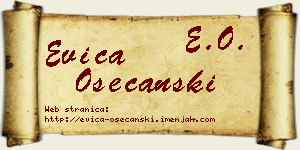Evica Osećanski vizit kartica